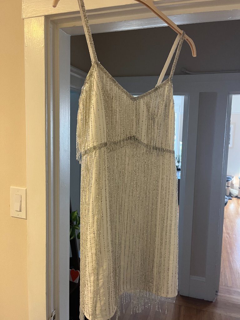 Anthropologie Bhldn Rhinestone Fringe Mini Dress — image 3 of 3